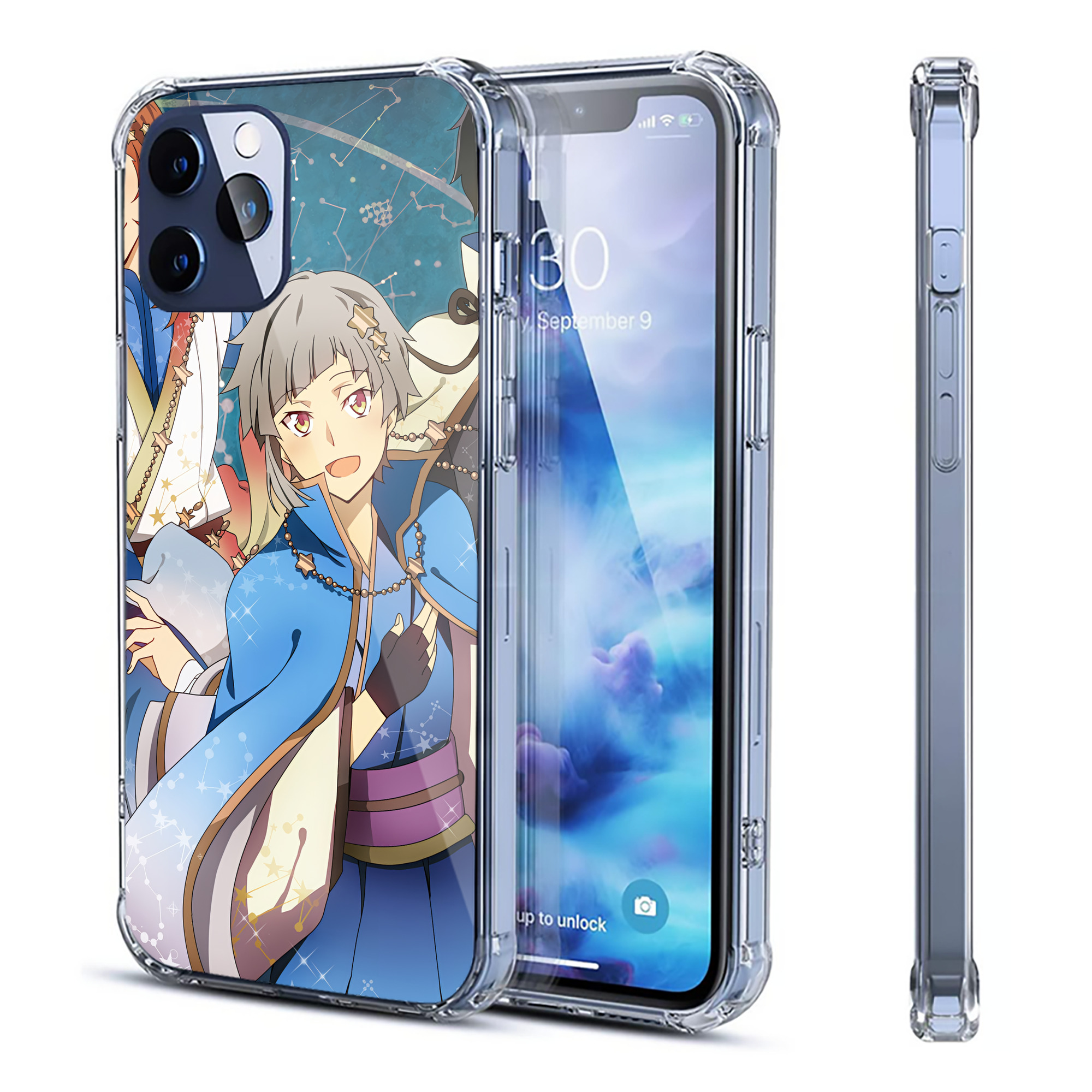 （画像用） 文豪ストレイドッグス Bungo Stray Dogs 【iPhone 12シリーズ対応】透明スマホケース（クリアソフトケース）